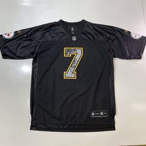 Pittsburgh Steelers Ben Roethlisberger 7 Special Issue Reebok Black Jersey XL